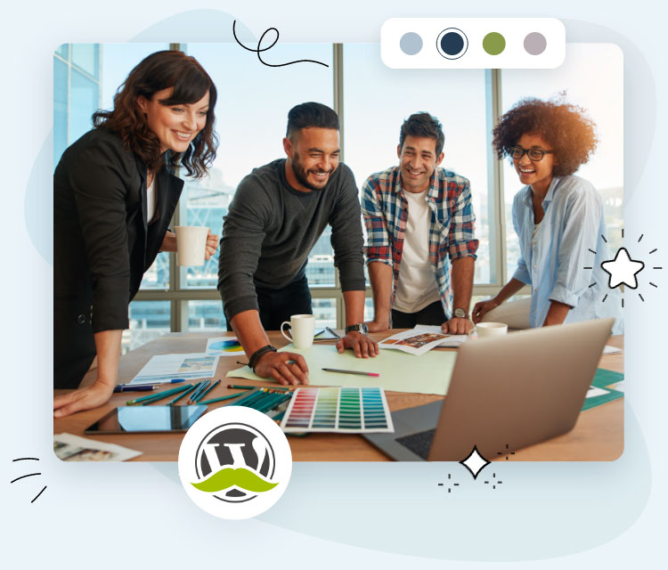 Ein Team von Webdesignern